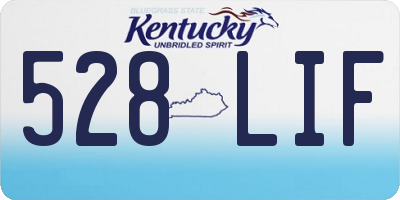 KY license plate 528LIF