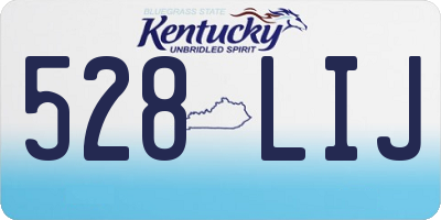 KY license plate 528LIJ