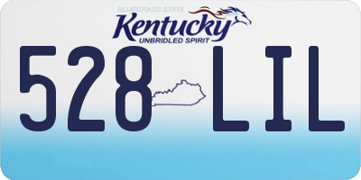 KY license plate 528LIL