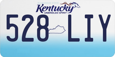 KY license plate 528LIY