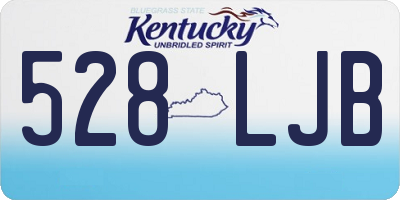 KY license plate 528LJB