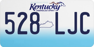 KY license plate 528LJC