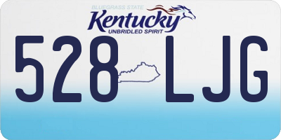 KY license plate 528LJG