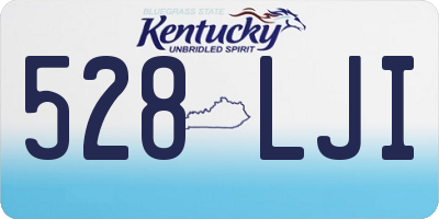KY license plate 528LJI
