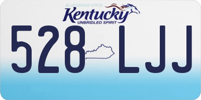 KY license plate 528LJJ