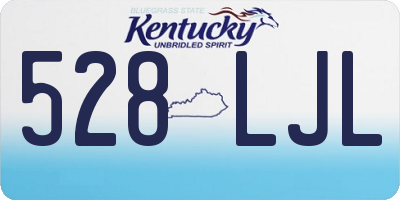 KY license plate 528LJL