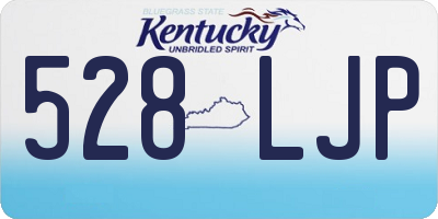 KY license plate 528LJP