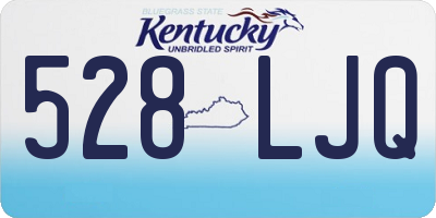 KY license plate 528LJQ