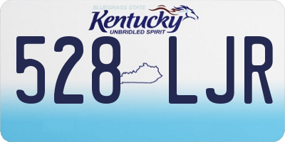 KY license plate 528LJR