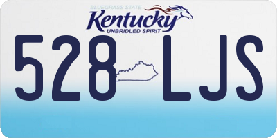 KY license plate 528LJS