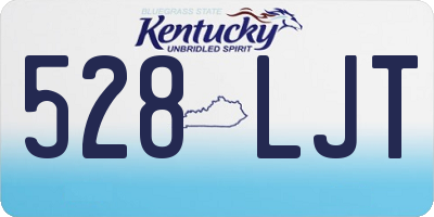 KY license plate 528LJT