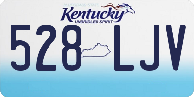 KY license plate 528LJV