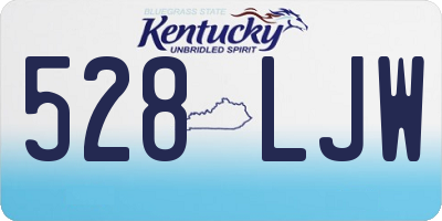 KY license plate 528LJW