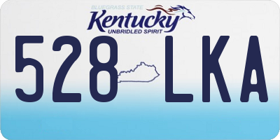 KY license plate 528LKA