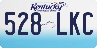 KY license plate 528LKC