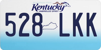 KY license plate 528LKK