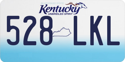 KY license plate 528LKL