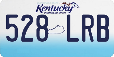 KY license plate 528LRB