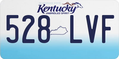 KY license plate 528LVF