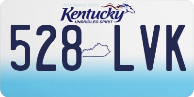 KY license plate 528LVK
