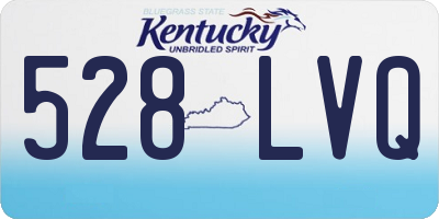 KY license plate 528LVQ