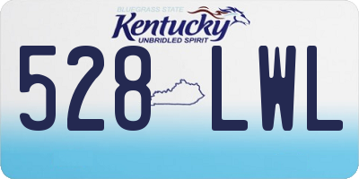 KY license plate 528LWL