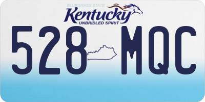 KY license plate 528MQC