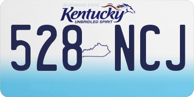 KY license plate 528NCJ