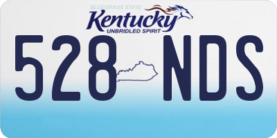 KY license plate 528NDS
