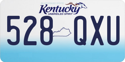 KY license plate 528QXU