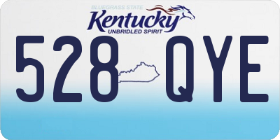 KY license plate 528QYE