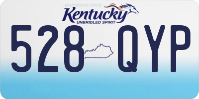 KY license plate 528QYP