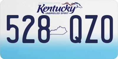 KY license plate 528QZO