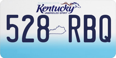 KY license plate 528RBQ
