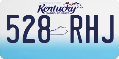 KY license plate 528RHJ