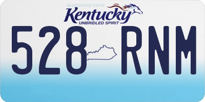 KY license plate 528RNM