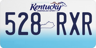 KY license plate 528RXR