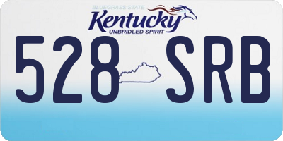 KY license plate 528SRB