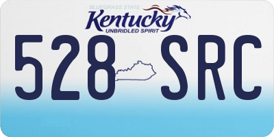 KY license plate 528SRC