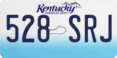 KY license plate 528SRJ