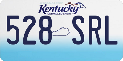 KY license plate 528SRL