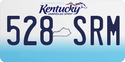 KY license plate 528SRM