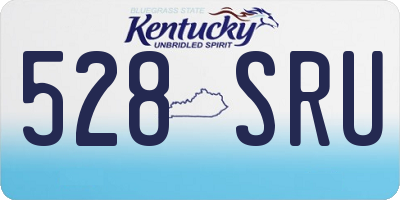 KY license plate 528SRU
