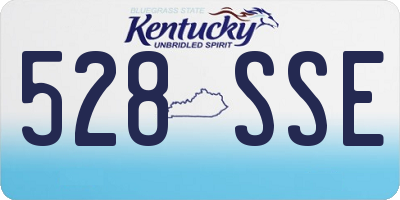 KY license plate 528SSE