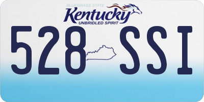 KY license plate 528SSI