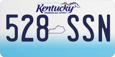 KY license plate 528SSN
