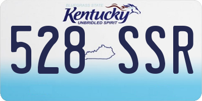KY license plate 528SSR