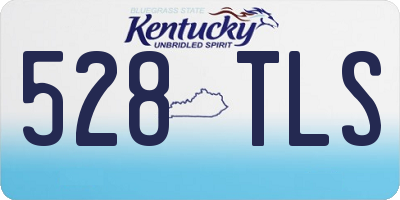 KY license plate 528TLS