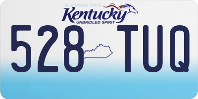 KY license plate 528TUQ