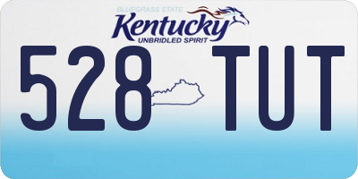 KY license plate 528TUT